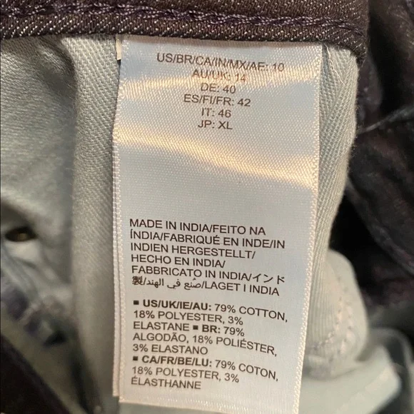 Amazon Essentials Women's High Rise Skinny Dark Indigo Jeans…size 10 - Picture 5 of 6